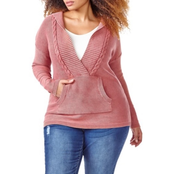 Love & Legend Sweaters - Love & Legend Old Rose Acid Washed Pullover